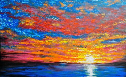 Evening sun 1 van Daniel Urbaník, Schilderij te koop op Singulart