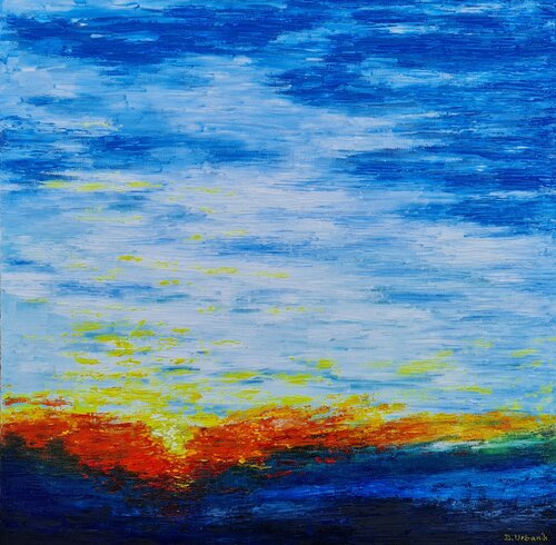 Blue lake von Daniel Urbaník, Malerei kaufen auf Singulart