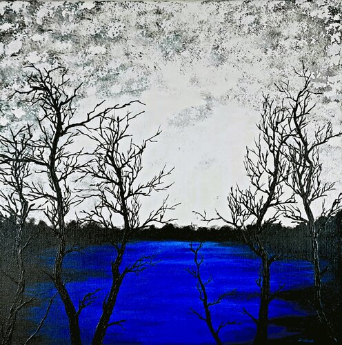 Blue lake 2 von Daniel Urbaník, Malerei kaufen auf Singulart