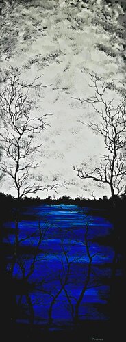 Blue lake 3 von Daniel Urbaník, Malerei kaufen auf Singulart