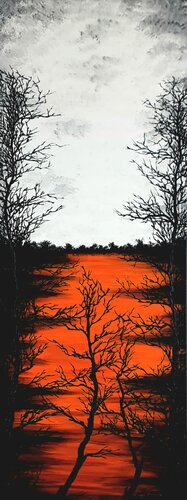 Sun in the lake 5 di Daniel Urbaník, Pittura in vendita su Singulart