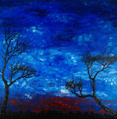 Evening Landscape 3 von Daniel Urbaník, Malerei kaufen auf Singulart
