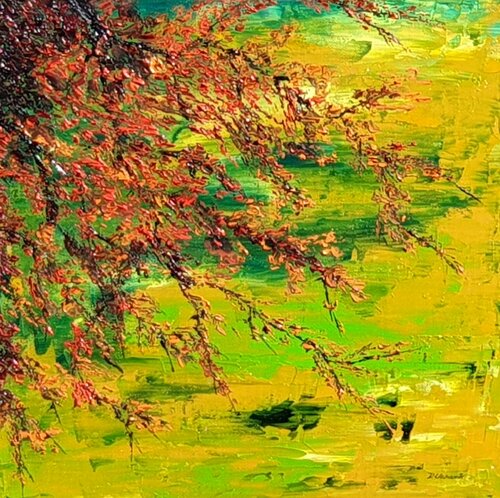 Blooming abstract di Daniel Urbaník, Pittura in vendita su Singulart