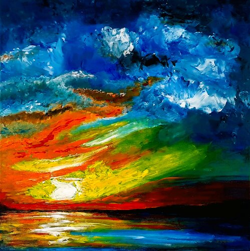 Setting sun 1 von Daniel Urbaník, Malerei kaufen auf Singulart