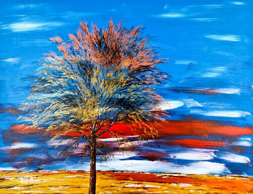Golden tree van Daniel Urbaník, Schilderij te koop op Singulart