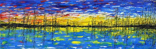 Vltava River von Daniel Urbaník, Malerei kaufen auf Singulart