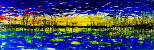 Vltava River by Daniel Urbaník, Painting for Sale on Singulart