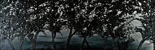 Black trees van Daniel Urbaník, Schilderij te koop op Singulart