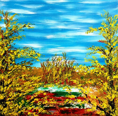 Autumn day 1 di Daniel Urbaník, Pittura in vendita su Singulart