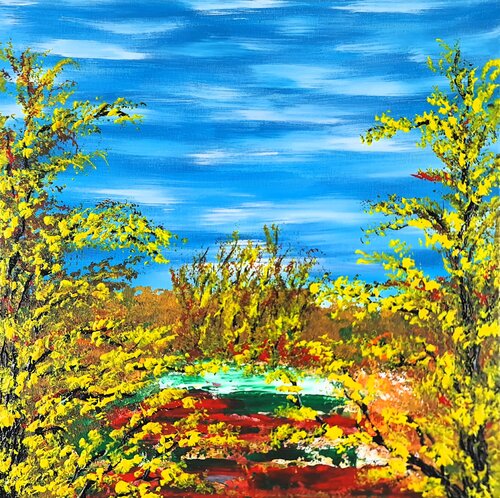 Autumn day 1 par Daniel Urbaník, Peinture en vente sur Singulart