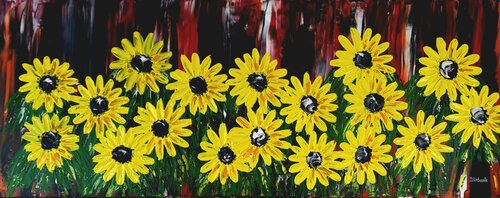 Sunflowers di Daniel Urbaník, Pittura in vendita su Singulart