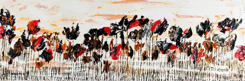 Wild poppies 7 de Daniel Urbaník, Pintura a la venta en Singulart