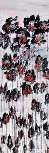 Black poppies 2 van Daniel Urbaník, Schilderij te koop op Singulart