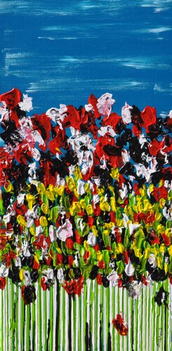 Meadow In Summer 1 van Daniel Urbaník, Schilderij te koop op Singulart