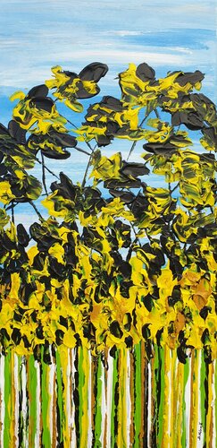 Meadow In Summer 3 di Daniel Urbaník, Pittura in vendita su Singulart