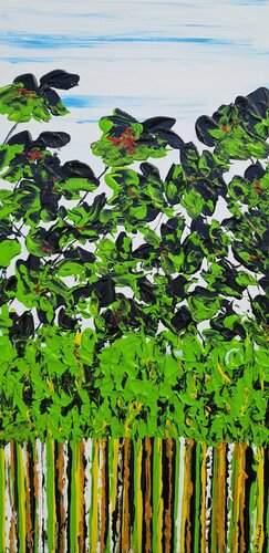 Meadow In Summer 4 di Daniel Urbaník, Pittura in vendita su Singulart