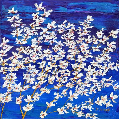 Flowering Cherries 4 di Daniel Urbaník, Pittura in vendita su Singulart