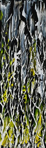 Birches In Storm di Daniel Urbaník, Pittura in vendita su Singulart