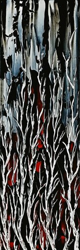 Birches In Storm 2 di Daniel Urbaník, Pittura in vendita su Singulart