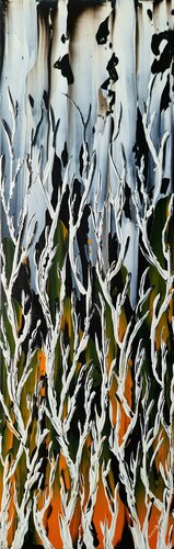 Birches In Storm 3 von Daniel Urbaník, Malerei kaufen auf Singulart