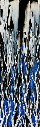 Birches In Storm 4 by Daniel Urbaník, Painting for Sale on Singulart