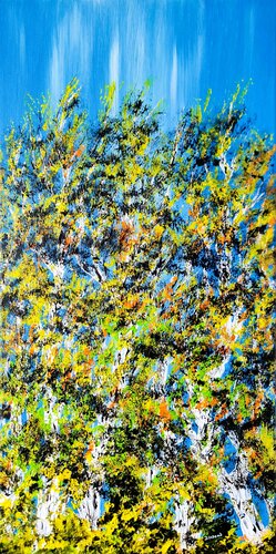 Nice birches by Daniel Urbaník, Painting for Sale on Singulart