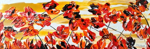 Poppy song 8 van Daniel Urbaník, Schilderij te koop op Singulart