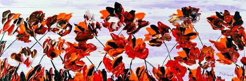 Poppy song 9 von Daniel Urbaník, Malerei kaufen auf Singulart