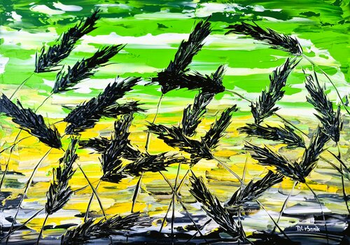 Grass in green von Daniel Urbaník, Malerei kaufen auf Singulart