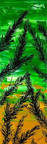 Dream In Grass 3 van Daniel Urbaník, Schilderij te koop op Singulart