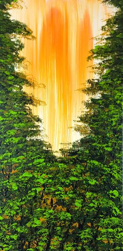 Nice forest 2 by Daniel Urbaník, Painting for Sale on Singulart
