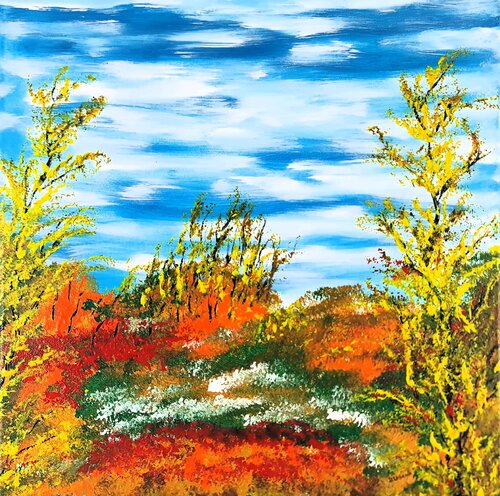 Autumn day by Daniel Urbaník, Painting for Sale on Singulart