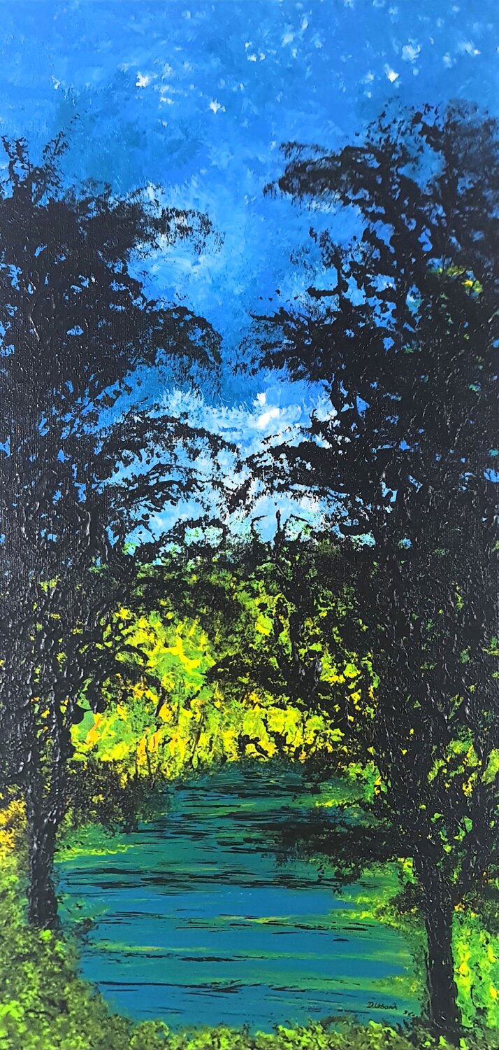 Landscape by the lake Daniel Urbaník Pintura original en venta