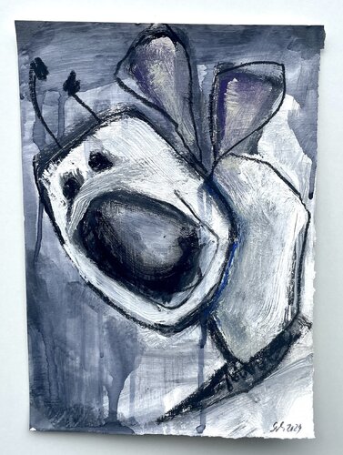 Nach einem langen Arbeitstag I van Silke Schwarzbach, Schilderij te koop op Singulart