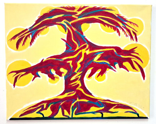 Gelber Baum di Ebru Eruelkue, Digitale in vendita su Singulart