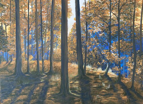 Buchenwald by Iris Leister, Painting for Sale on Singulart