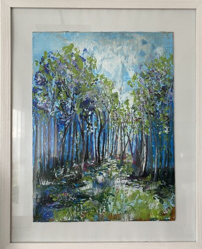 Waldlichtung di Iris Leister, Pittura in vendita su Singulart