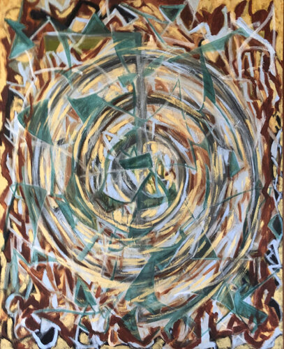 Pinwheel Weed van Denise Carvalho, Schilderij te koop op Singulart