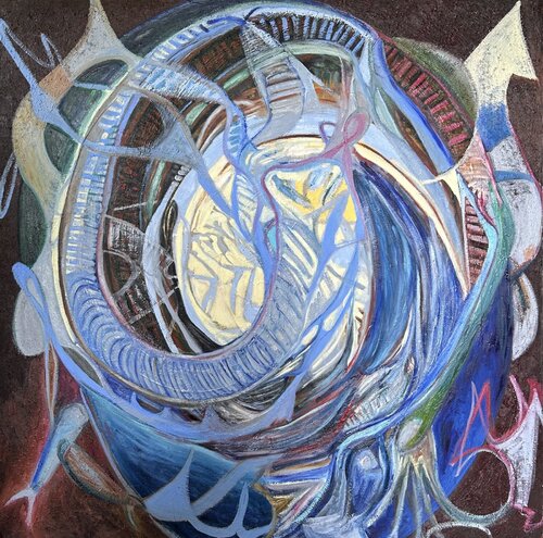 Ouroboros (2024) van Denise Carvalho, Schilderij te koop op Singulart