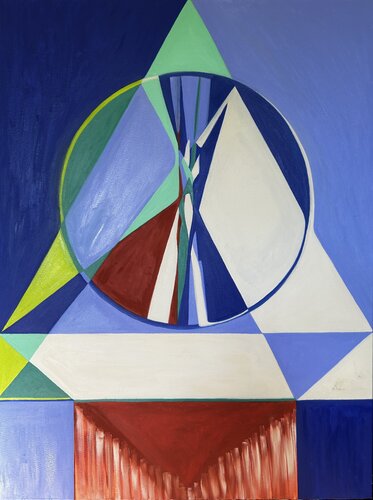 Realigning the Lines (Racing to the Heights) di Denise Carvalho, Pittura in vendita su Singulart