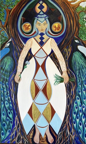 The High Priestess (2026) von Denise Carvalho, Malerei kaufen auf Singulart