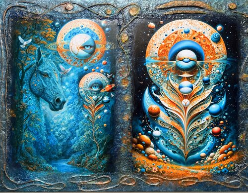 Fern Blossom de Elena Vasilyeva, Pintura a la venta en Singulart