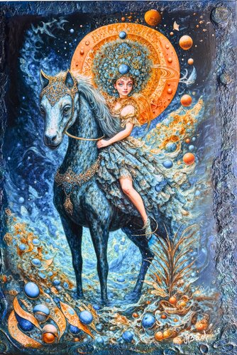 Life and Death  (from the “Breath of Life” series) de Elena Vasilyeva, Pintura a la venta en Singulart