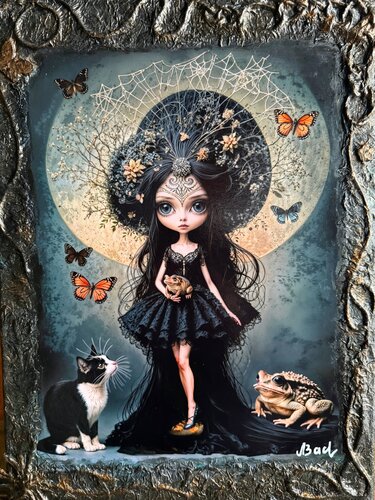 Here, the night becomes alive. de Elena Vasilyeva, Pintura a la venta en Singulart