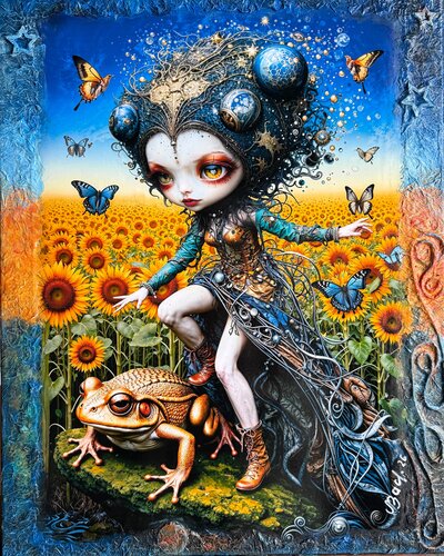 Dance Between Worlds by Elena Vasilyeva, Painting for Sale on Singulart