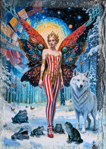 “The Star Tamer” from the series “Circus of the Stars” di Elena Vasilyeva, Pittura in vendita su Singulart