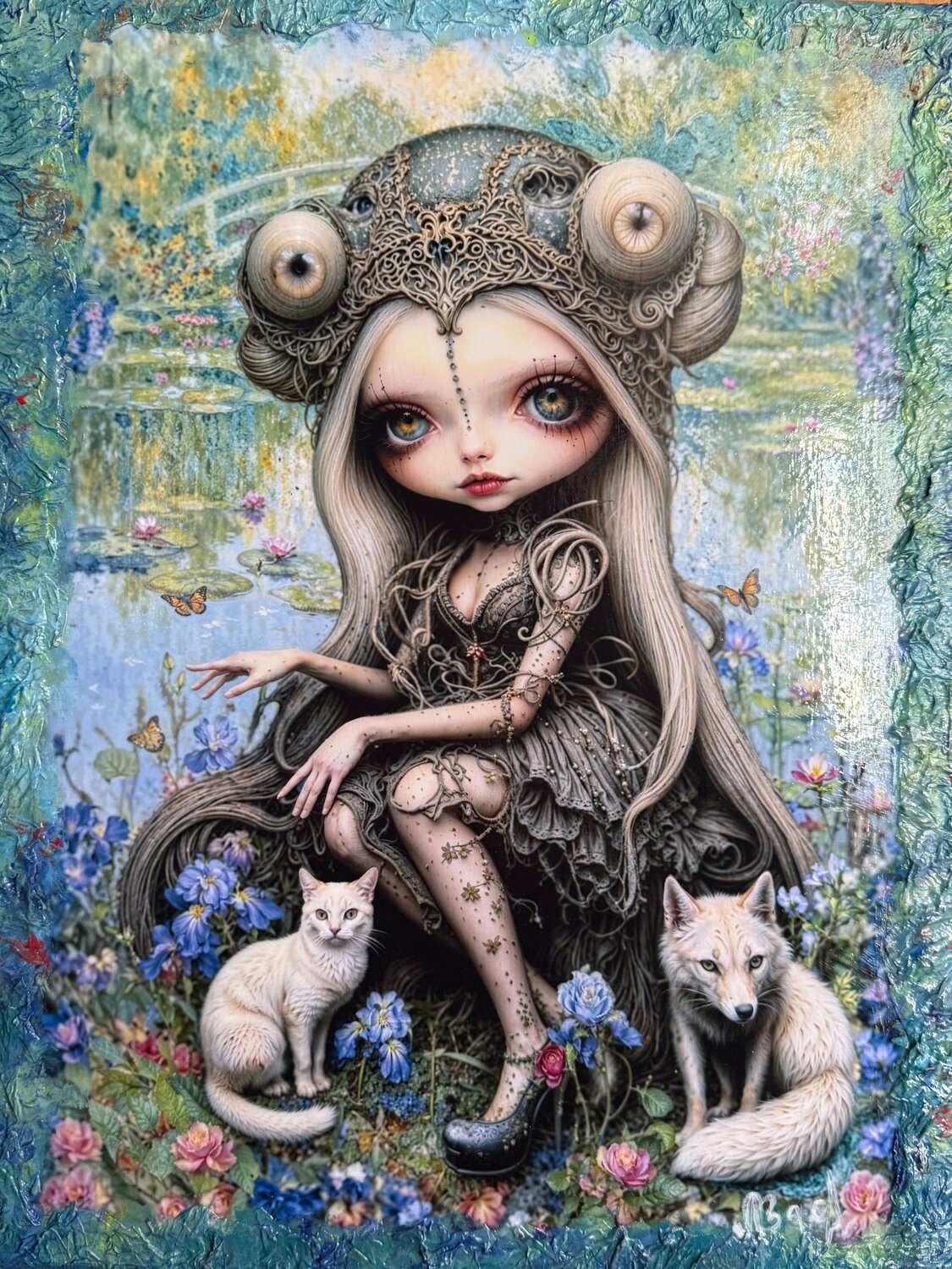 White Breath of the Meadows Elena Vasilyeva Originalgemälde zu verkaufen
