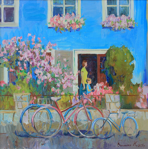 The Family Nest. di Karina Voloshko, Pittura in vendita su Singulart