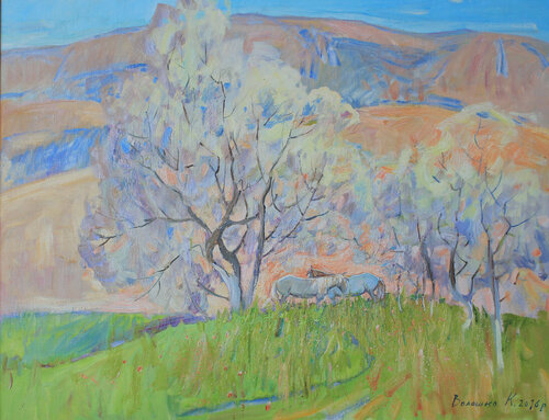 April in the Soul. di Karina Voloshko, Pittura in vendita su Singulart