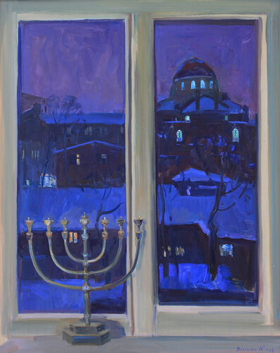 Hanukkah. di Karina Voloshko, Pittura in vendita su Singulart